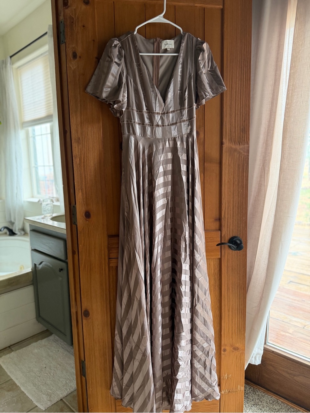 Bohme BlushSatin A-Line Dress